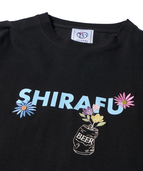 ADPOSION(アドポーション)の「【YOIDORE】酔っ払いフラワーTシャツ / 刺繍MIX グラフィックプリント クルーネックTシャツ(Tシャツ/カットソー・メンズ・ブラック/ライトグリーン/ホワイト・X-LARGE/LARGE/MEDIUM)」の9枚目の写真