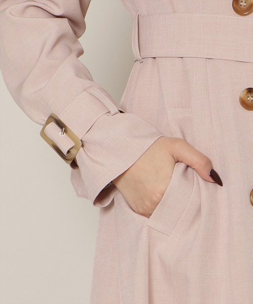 WILLSELECTION（ウィルセレクション）の「【Tulip Series】オリジナルフレアトレンチコート（トレンチコート・レディース・ピンク/ライトベージュ/ベージュ/ミント・MEDIUM/SMALL）」の22枚目の写真