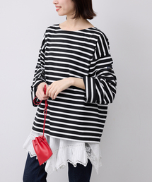 Le Minor | LE MINOR/ルミノア SLOBE別注 ビッグボーダロンTEE 【洗濯機使用可能】(Tシャツ/カットソー)