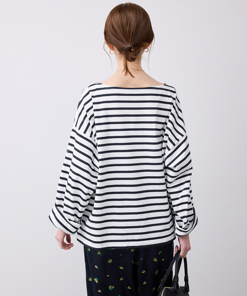 Le Minor（ルミノア）の「LE MINOR/ルミノア SLOBE別注 ビッグボーダロンTEE 【洗濯機使用可能】（Tシャツ/カットソー・レディース・ブラック/ネイビー/ピンク・FREE）」の22枚目の写真