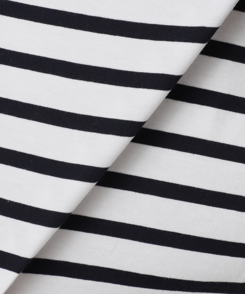 Le Minor（ルミノア）の「LE MINOR/ルミノア SLOBE別注 ビッグボーダロンTEE（Tシャツ/カットソー・レディース・ブラック/ネイビー/ピンク・FREE）」の19枚目の写真