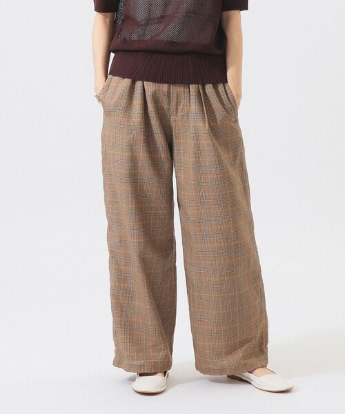 Gramicci（グラミチ）の「【別注】Gramicci / チェック イージーパンツ（スラックス・レディース・ネイビー/ベージュ・ONE SIZE）」の12枚目の写真