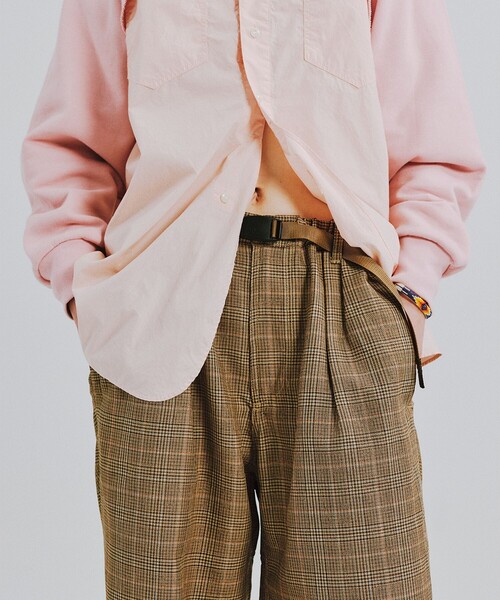 Gramicci（グラミチ）の「【別注】Gramicci / チェック イージーパンツ（スラックス・レディース・ネイビー/ベージュ・ONE SIZE）」の15枚目の写真