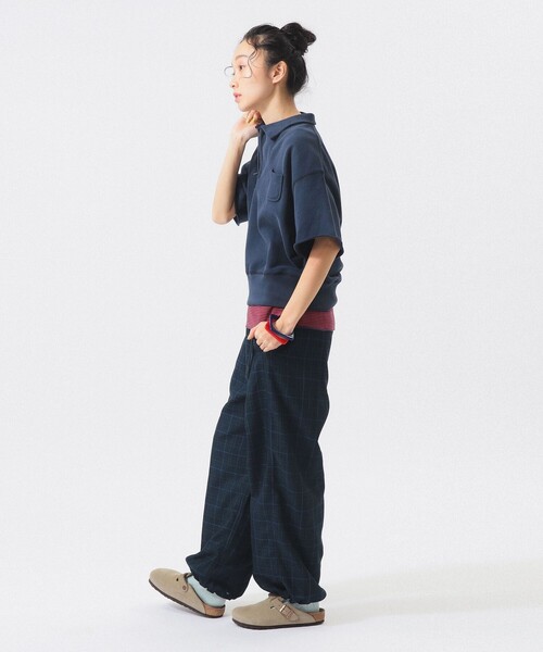 Gramicci（グラミチ）の「【別注】Gramicci / チェック イージーパンツ（スラックス・レディース・ネイビー/ベージュ・ONE SIZE）」の22枚目の写真