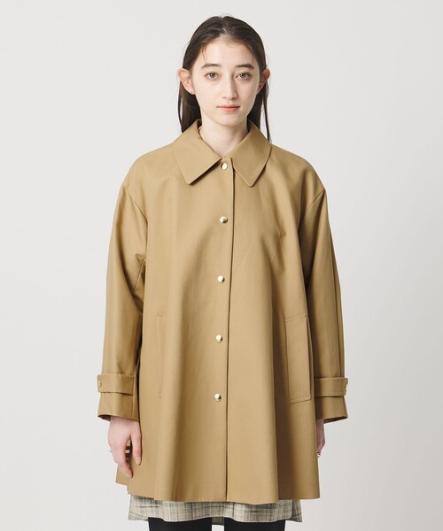 UNITED ARROWS（ユナイテッドアローズ）の「Aライン ステンカラーコート（ステンカラーコート・レディース・ネイビー/ベージュ・38/36）」の13枚目の写真