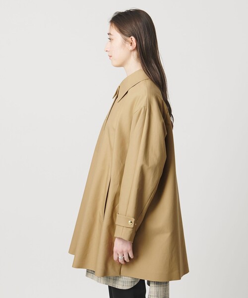 UNITED ARROWS（ユナイテッドアローズ）の「Aライン ステンカラーコート（ステンカラーコート・レディース・ネイビー/ベージュ・38/36）」の14枚目の写真