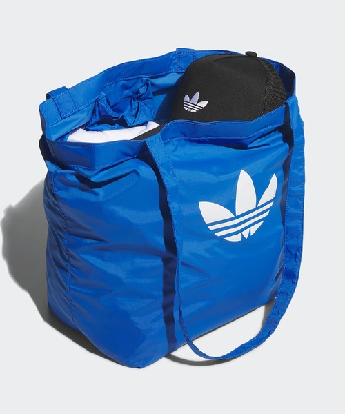 adidas（アディダス）の「adidas/アディダス　HERI S HEAD EC BAG ポケッタブル エコバッグ 2026年 夏 夏服（エコバッグ/サブバッグ・メンズ・ブラック/ブルー・FREE）」の10枚目の写真