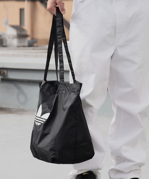 adidas（アディダス）の「adidas/アディダス　HERI S HEAD EC BAG ポケッタブル エコバッグ 2026年 夏 夏服（エコバッグ/サブバッグ・メンズ・ブラック/ブルー・FREE）」の21枚目の写真