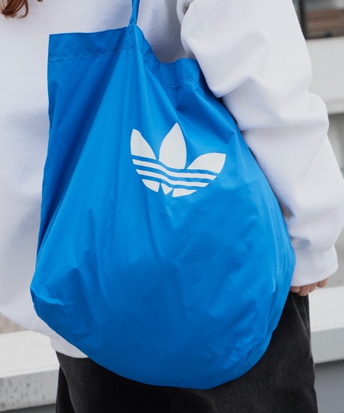 adidas（アディダス）の「adidas/アディダス　HERI S HEAD EC BAG ポケッタブル エコバッグ 2026年 夏 夏服（エコバッグ/サブバッグ・メンズ・ブラック/ブルー・FREE）」の18枚目の写真