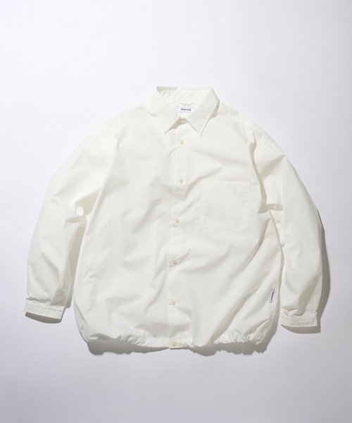 MAISON CLUB（メゾンクラブ）の「【MAISON CLUB】Broad Drawcord Box Shirt / ブロードドローコードボックスシャツ（シャツ/ブラウス・メンズ・サックスブルー/ホワイト/ブラック系1/ネイビー/サックスブルー系1・L/M）」の11枚目の写真