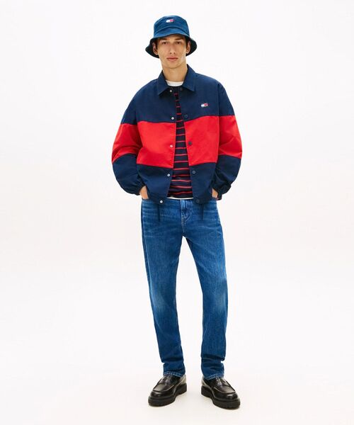 tommy jeans（トミー ジーンズ）の「【ウォニョン着用】カラーブロックオーバーシャツ（シャツ/ブラウス・メンズ・マルチ/グリーン・MEDIUM/X-LARGE/LARGE/SMALL）」の4枚目の写真