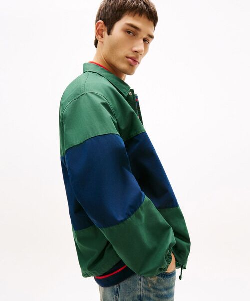 tommy jeans（トミー ジーンズ）の「【ウォニョン着用】カラーブロックオーバーシャツ（シャツ/ブラウス・メンズ・マルチ/グリーン・MEDIUM/X-LARGE/LARGE/SMALL）」の8枚目の写真