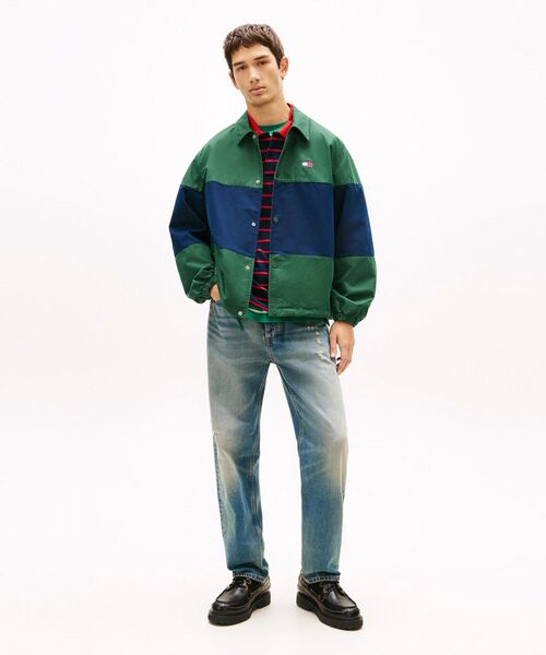 tommy jeans（トミー ジーンズ）の「【ウォニョン着用】カラーブロックオーバーシャツ（シャツ/ブラウス・メンズ・マルチ/グリーン・MEDIUM/X-LARGE/LARGE/SMALL）」の9枚目の写真