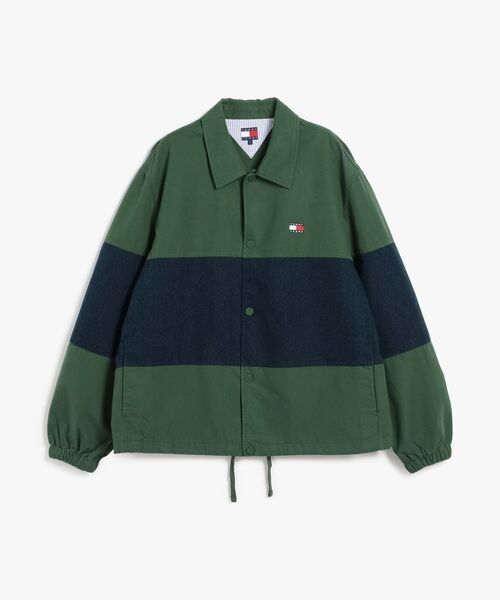 tommy jeans（トミー ジーンズ）の「【ウォニョン着用】カラーブロックオーバーシャツ（シャツ/ブラウス・メンズ・マルチ/グリーン・MEDIUM/X-LARGE/LARGE/SMALL）」の11枚目の写真