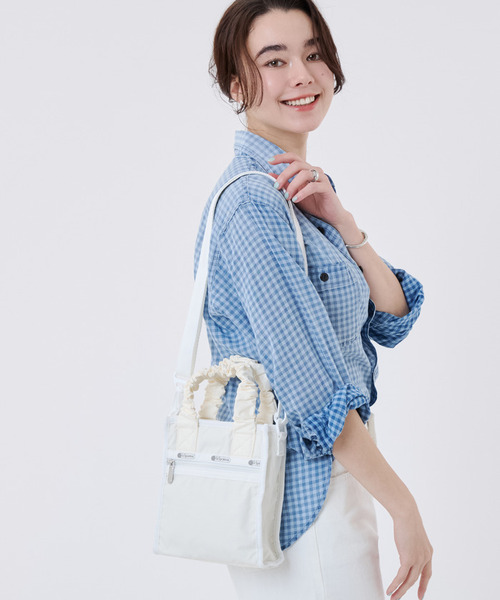 LeSportsac(レスポートサック)の「GH MINI N/S TOTE メレンゲ2(ショルダーバッグ・レディース・ホワイト・FREE)」の1枚目の写真