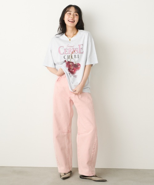 Unitage(ユニテージ)の「フルーツプリントBIG TEE(Tシャツ/カットソー・レディース・グレー系その他/グレー/ホワイト系その他/ホワイト・FREE)」の21枚目の写真