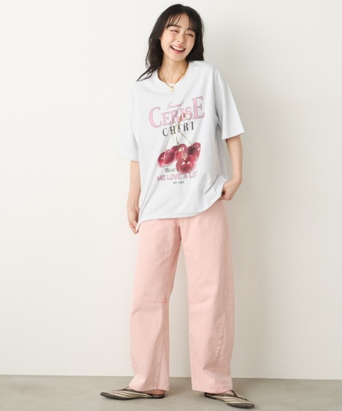 Unitage(ユニテージ)の「フルーツプリントBIG TEE(Tシャツ/カットソー・レディース・グレー系その他/グレー/ホワイト系その他/ホワイト・FREE)」の19枚目の写真
