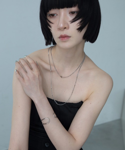 VACANCY(ヴァカンシー)の「スターモチーフ2連チェーンネックレス/取り外し可能(ネックレス・レディース・シルバー/ゴールド・FREE)」の6枚目の写真