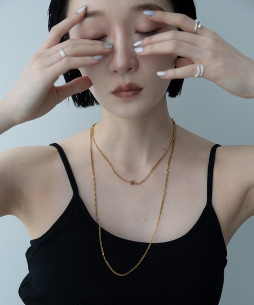 VACANCY(ヴァカンシー)の「スターモチーフ2連チェーンネックレス/取り外し可能(ネックレス・レディース・シルバー/ゴールド・FREE)」の9枚目の写真