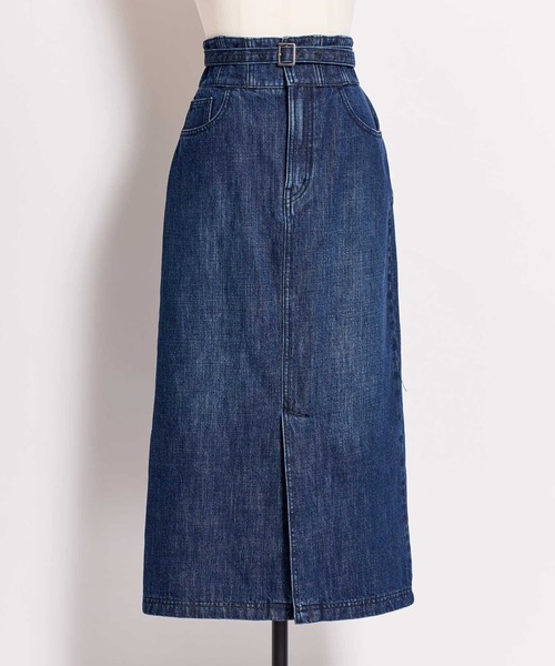 NOELA（ノエラ）の「デニムペンシルスカート（デニムスカート・レディース・インディゴブルー/ダークインディゴブルー・S/M）」の3枚目の写真