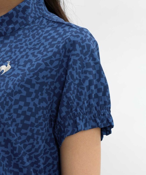 le coq sportif GOLF（ルコックスポルティフゴルフ）の「【ワイドシルエット】総柄半袖シャツ（Tシャツ/カットソー・レディース・ブルー/ネイビー・L/M/XL/S/3L）」の7枚目の写真