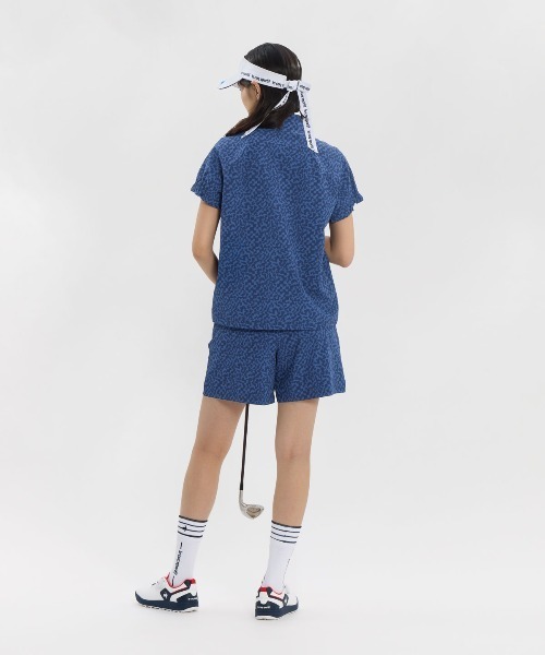 le coq sportif GOLF（ルコックスポルティフゴルフ）の「【ワイドシルエット】総柄半袖シャツ（Tシャツ/カットソー・レディース・ブルー/ネイビー・L/M/XL/S/3L）」の10枚目の写真
