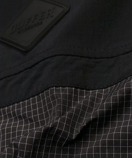The DUFFER of ST.GEORGE(ザダファーオブセントジョージ)の「〔BLACK LABEL〕CORDURA RIPSTOP STAND BZ:セットアップ対応 コーデュラ リップストップ スタンドブルゾン(ナイロンジャケット・メンズ・ブラック・X-LARGE/LARGE/MEDIUM/SMALL)」の14枚目の写真