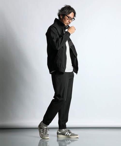 The DUFFER of ST.GEORGE(ザダファーオブセントジョージ)の「〔BLACK LABEL〕CORDURA RIPSTOP STAND BZ:セットアップ対応 コーデュラ リップストップ スタンドブルゾン(ナイロンジャケット・メンズ・ブラック・X-LARGE/LARGE/MEDIUM/SMALL)」の7枚目の写真