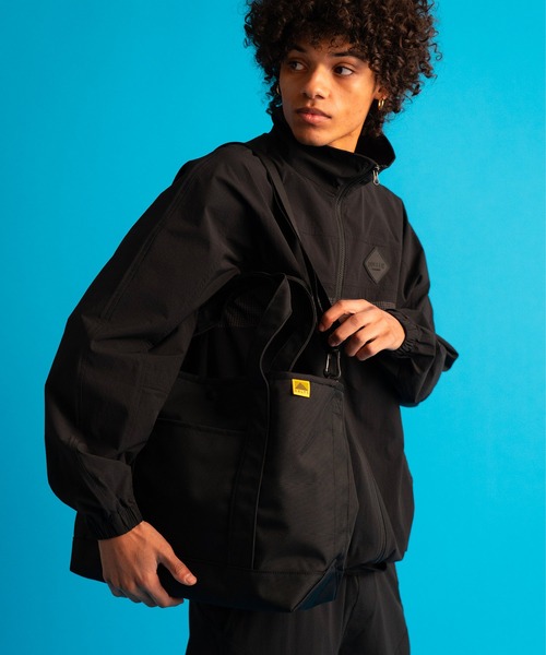 The DUFFER of ST.GEORGE(ザダファーオブセントジョージ)の「〔BLACK LABEL〕CORDURA RIPSTOP STAND BZ:セットアップ対応 コーデュラ リップストップ スタンドブルゾン(ナイロンジャケット・メンズ・ブラック・X-LARGE/LARGE/MEDIUM/SMALL)」の3枚目の写真