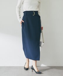 La boutique BonBon | 【今すぐお届け！・オフィスで差がつく】ベルト付きナロースカート(スカート)