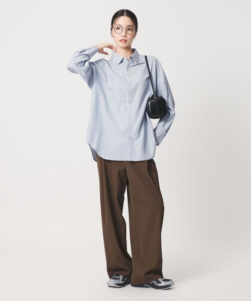 BEAUTY&YOUTH UNITED ARROWS（ビューティーアンドユースユナイテッドアローズ）の「【WEB限定】ストライプ レギュラーシャツ（シャツ/ブラウス・レディース・ライトブルー/ベージュ/ネイビー・FREE）」の10枚目の写真