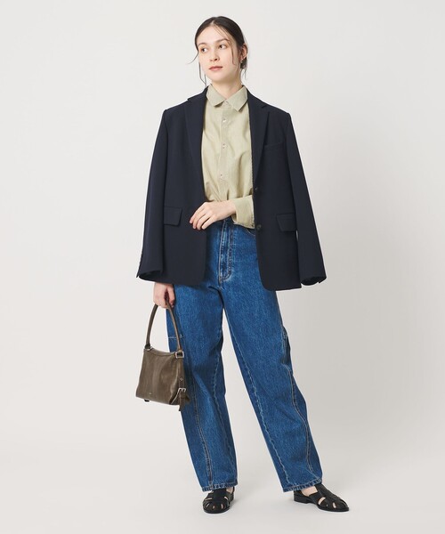 BEAUTY&YOUTH UNITED ARROWS（ビューティーアンドユースユナイテッドアローズ）の「【WEB限定】ストライプ レギュラーシャツ（シャツ/ブラウス・レディース・ライトブルー/ベージュ/ネイビー・FREE）」の11枚目の写真