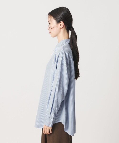 BEAUTY&YOUTH UNITED ARROWS（ビューティーアンドユースユナイテッドアローズ）の「【WEB限定】ストライプ レギュラーシャツ（シャツ/ブラウス・レディース・ライトブルー/ベージュ/ネイビー・FREE）」の16枚目の写真