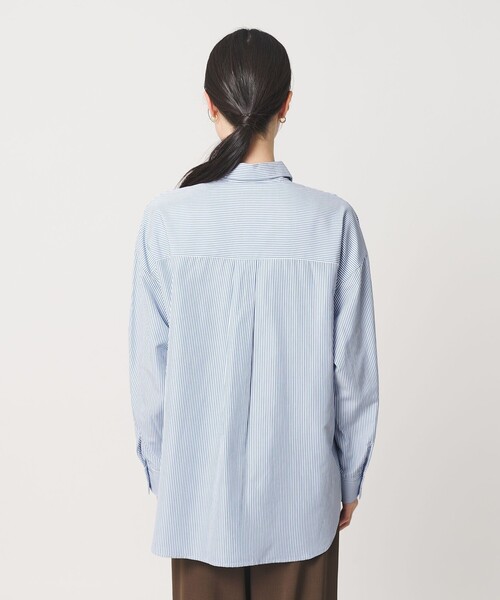 BEAUTY&YOUTH UNITED ARROWS（ビューティーアンドユースユナイテッドアローズ）の「【WEB限定】ストライプ レギュラーシャツ（シャツ/ブラウス・レディース・ライトブルー/ベージュ/ネイビー・FREE）」の17枚目の写真