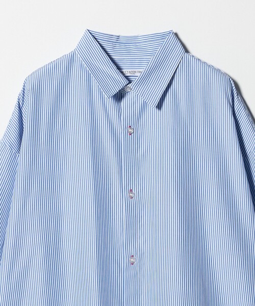BEAUTY&YOUTH UNITED ARROWS（ビューティーアンドユースユナイテッドアローズ）の「【WEB限定】ストライプ レギュラーシャツ（シャツ/ブラウス・レディース・ライトブルー/ベージュ/ネイビー・FREE）」の21枚目の写真
