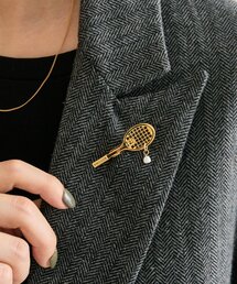 ear PAPILLONNER | 《WEB&一部店舗限定》テニスラケットブローチ(ブローチ/コサージュ)
