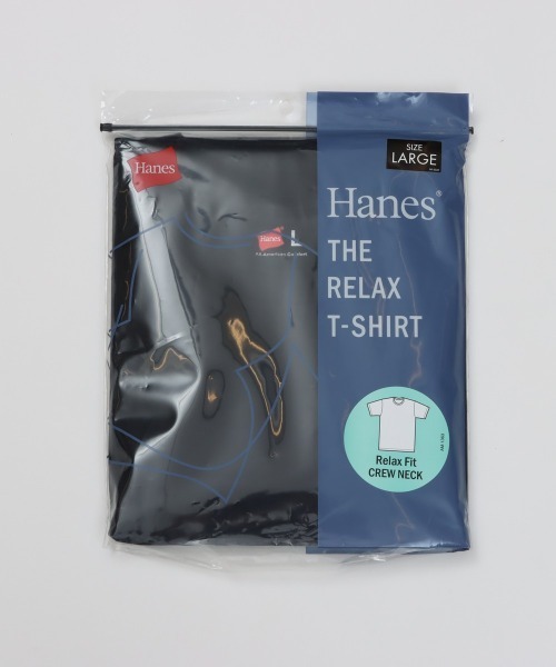 HANES(ヘインズ)の「【Hanes/ヘインズ】メンズ Hanes THE RELAX リラックスフィット クルーネックTシャツ(Tシャツ/カットソー・メンズ・ブラック/ホワイト・XL/M/S/L)」の14枚目の写真