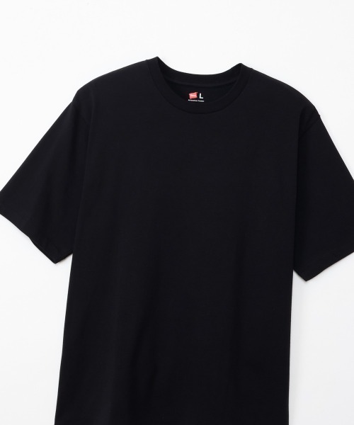 HANES(ヘインズ)の「【Hanes/ヘインズ】メンズ Hanes THE RELAX リラックスフィット クルーネックTシャツ(Tシャツ/カットソー・メンズ・ブラック/ホワイト・XL/M/S/L)」の12枚目の写真