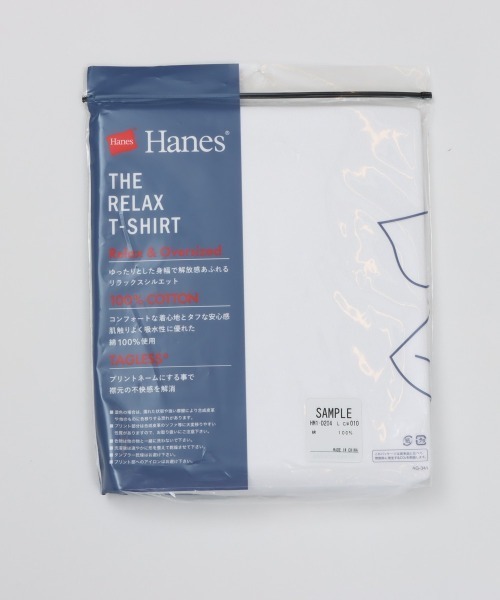 HANES(ヘインズ)の「【Hanes/ヘインズ】メンズ Hanes THE RELAX リラックスフィット クルーネックTシャツ(Tシャツ/カットソー・メンズ・ブラック/ホワイト・XL/M/S/L)」の8枚目の写真