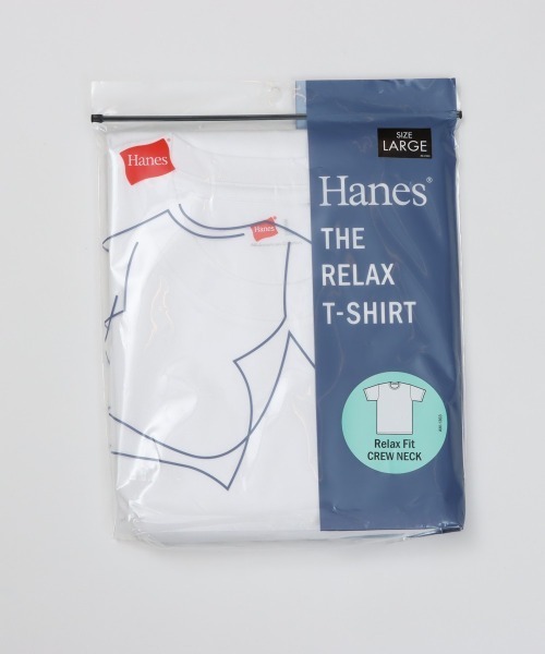 HANES(ヘインズ)の「【Hanes/ヘインズ】メンズ Hanes THE RELAX リラックスフィット クルーネックTシャツ(Tシャツ/カットソー・メンズ・ブラック/ホワイト・XL/M/S/L)」の9枚目の写真