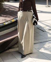 MAQWEL | 【MAQWEL/マクウェル】タックロングスカート(スカート)