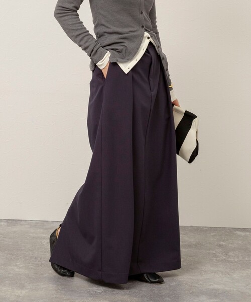 MAQWEL(マクウェル)の「【MAQWEL/マクウェル】タックロングスカート(スカート・レディース・ベージュ/ネイビー・M/S)」の15枚目の写真