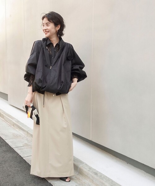 MAQWEL(マクウェル)の「【MAQWEL/マクウェル】タックロングスカート(スカート・レディース・ベージュ/ネイビー・M/S)」の22枚目の写真