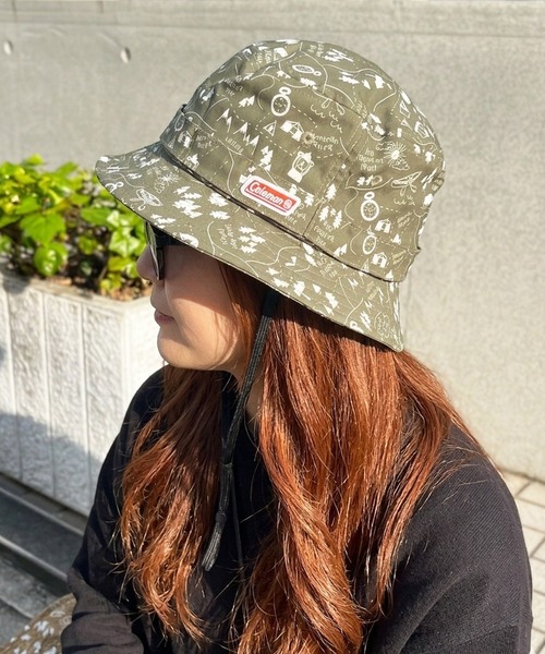 COLEMAN(コールマン)の「【Coleman】コールマン 紐付きバケット 187-010A(ハット・レディース・ベージュ/ネイビー/ブラック/カーキ・FREE)」の3枚目の写真
