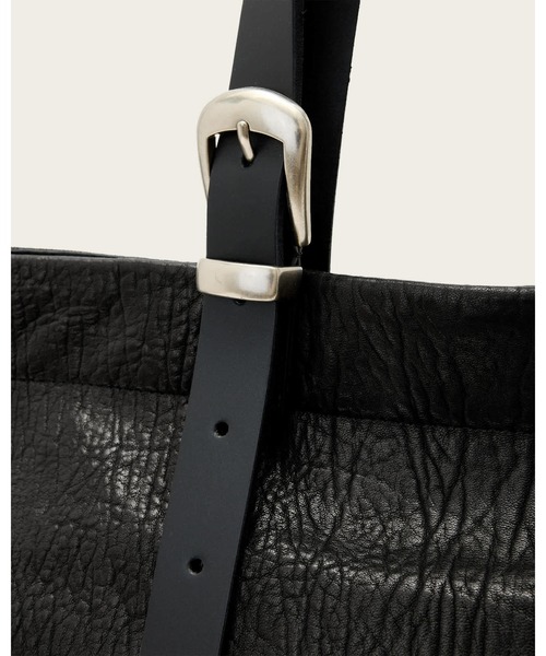 ALLSAINTS(オールセインツ)の「HAVEN LEATHER TOTE BAG | HAVEN レザー トート バッグ(トートバッグ・メンズ・ブラック・ONE SIZE)」の4枚目の写真