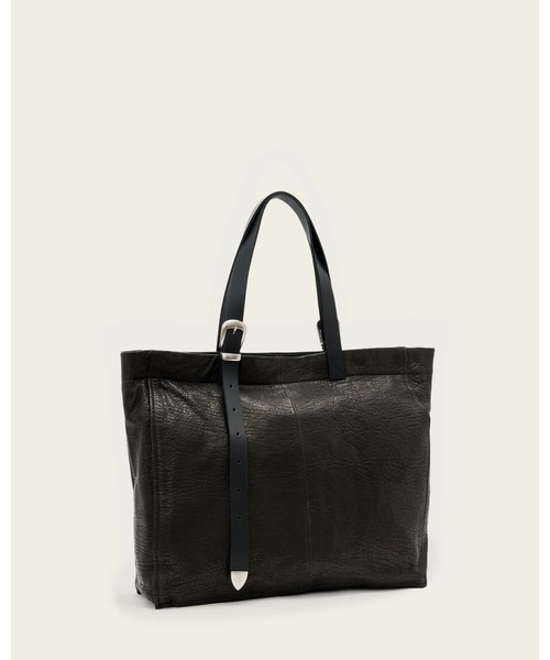 ALLSAINTS(オールセインツ)の「HAVEN LEATHER TOTE BAG | HAVEN レザー トート バッグ(トートバッグ・メンズ・ブラック・ONE SIZE)」の6枚目の写真