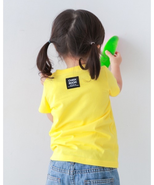 CHEEK ROOM（チークルーム）の「チークルーム すいかポシェット Tシャツ（Tシャツ/カットソー・キッズ・イエロー/ライトグリーン/オフホワイト・90cm/100cm/110cm/120cm/130cm/80ｃｍ）」の9枚目の写真