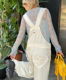 HELLO.SANFRANCISCO（ハローサンフランシスコ）の「【HELLO.SANFRANCISCO/ハローサンフランシスコ】レースサテンオーバーオール（サロペット/オーバーオール）」