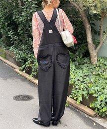 HELLO.SANFRANCISCO（ハローサンフランシスコ）の「【HELLO.SANFRANCISCO/ハローサンフランシスコ】レースサテンオーバーオール（サロペット/オーバーオール）」