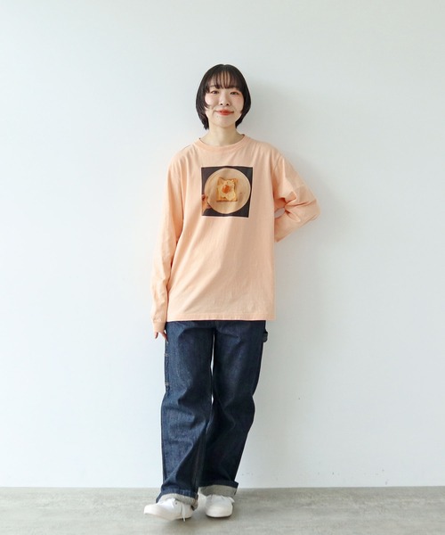 PAR ICI(パーリッシィ)の「【WEB限定】Fried Egg Toast Tシャツ(Tシャツ/カットソー・レディース・ホワイト/ピンク/杢グレー・FREE)」の12枚目の写真